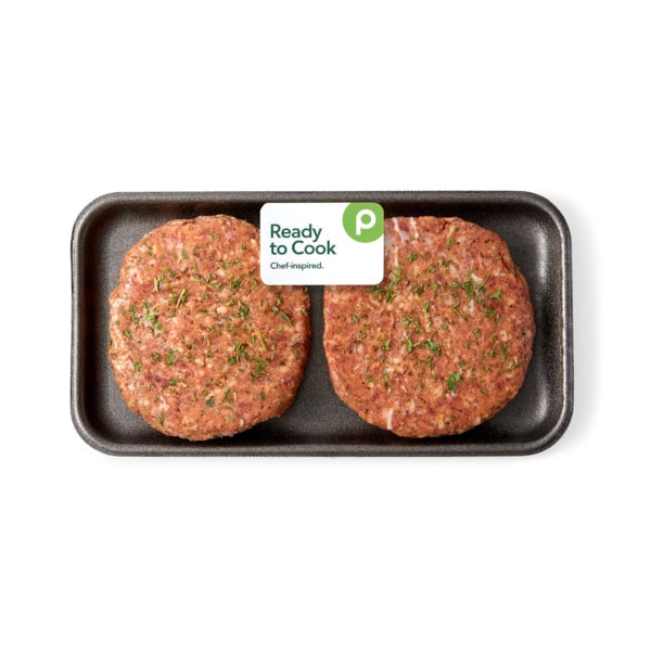 Aprons Meatloaf Burgers, Made from Seasoned Ground Chuck Publix Super