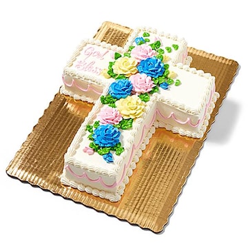 Cross Cut Out Cake