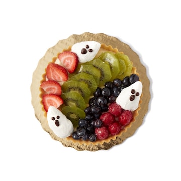 Round Halloween Fruit Tart