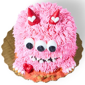 Mini Valentine's Monster Vanilla Buttercream Cake