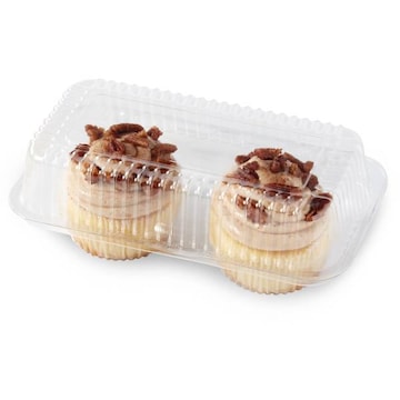 Caramel Praline Pecan Cupcake Caramel Filled 2ct