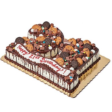 Double Candy Coated Cut Out Cake