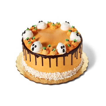 8in Vanilla Buttercream Halloween Celebration Cake