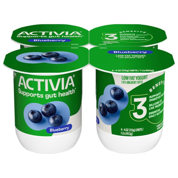 Activia Yogurt, Lowfat, Blueberry Publix Super Markets