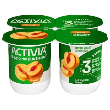 Activia Low Fat Peach Yogurt