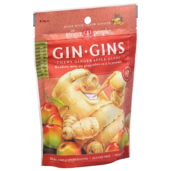 The Ginger People Gin Gins Ginger Apple Candy Chewy Spicy Apple Publix Super Markets