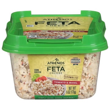 Athenos Crumbled Tomato & Basil Feta Cheese