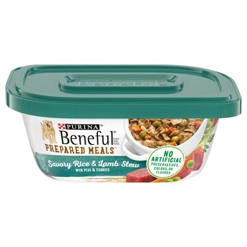 Purina Beneful Dog Food, Savory Rice & Lamb Stew, Prepared Meals