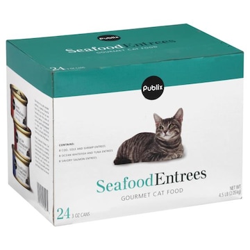 Publix Cat Food, Gourmet, Seafood Entrees