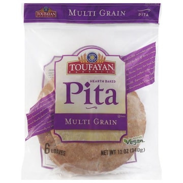 Toufayan Bakeries Pita, Multi Grain, Hearth Baked