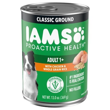 IAMS Proactive Health Dog Food, with Chicken & Whole Grain Rice, Classic Ground, Adult