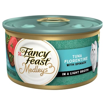Fancy Feast Medleys Cat Food, Gourmet, Tuna Florentine with Spinach