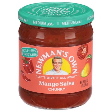 Newman's Own Salsa, Mango, Medium, Chunky
