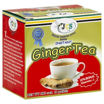 Jcs Tea, Instant, Caffeine Free, Ginger, Packets