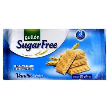 Gullon Wafer, Sugar Free, Vanilla