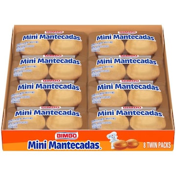 Bimbo Vanilla Mini Muffins, Club Pack, 8 twin packs, 17.64 oz