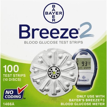 Breeze Breeze 2 Blood Glucose Test Strips