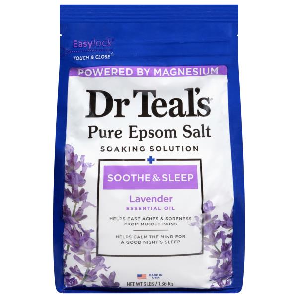 Dr Teal's Soothe & Sleep Pure Epsom Salt Lavender Soaking Solution