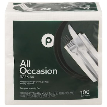 Publix Napkins, All Occasion, 2-Ply