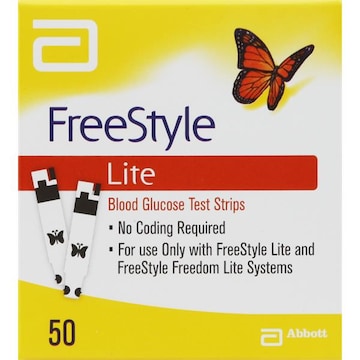 Free Style Lite Test Strips, Blood Glucose