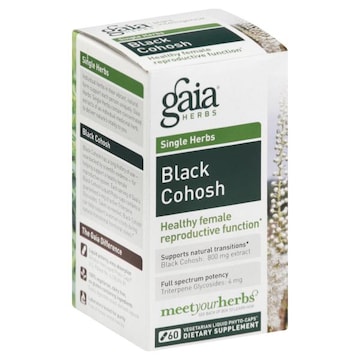 Gaia Single Herbs Black Cohosh, Vegetarian Liquid Phyto-Caps