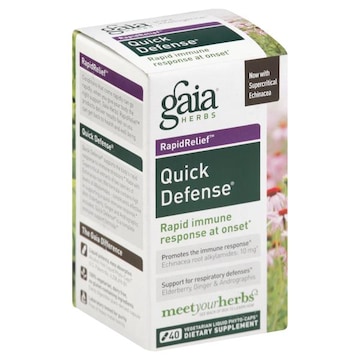 Gaia RapidRelief Quick Defense, Vegetarian Liquid Phyto-Caps