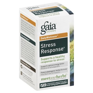 Gaia DailyWellness Stress Response, Vegetarian Liquid Phyto-Caps