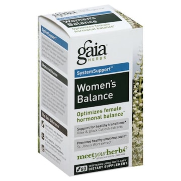 Gaia SystemSupport Women's Balance, Vegetarian Liquid Phyto-Caps