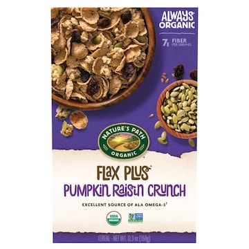 Nature's Path Organic Flax Plus Cereal, Pumpkin Raisin Crunch
