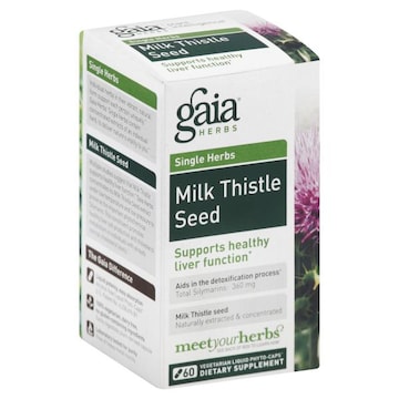 Gaia Single Herbs Milk Thistle Seed, Vegetarian Liquid Phyto-Caps