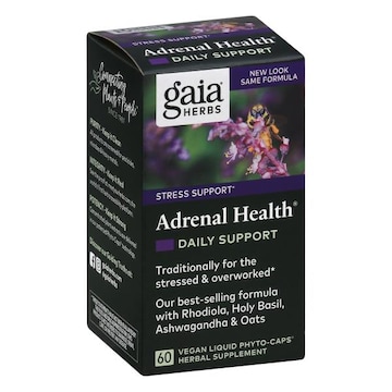 Gaia Herbs Adrenal Health, Vegan Liquid Phyto-Caps