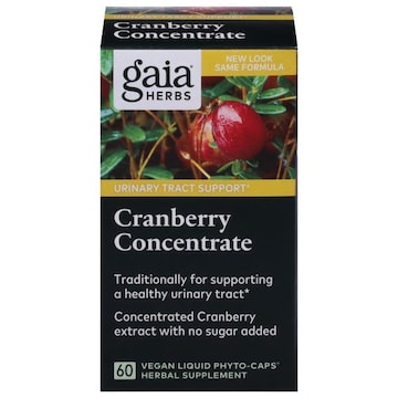 Gaia Herbs Cranberry Concentrate, Urinary Tract Support, Liquid Phyto-Caps