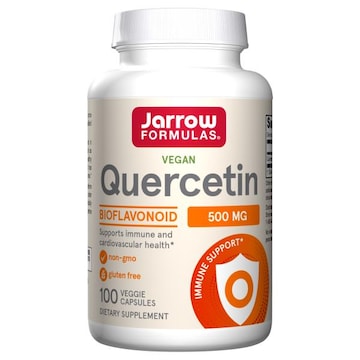 Jarrow Formulas Immune Support Quercetin, Vegan, 500 mg, Veggie Capsules