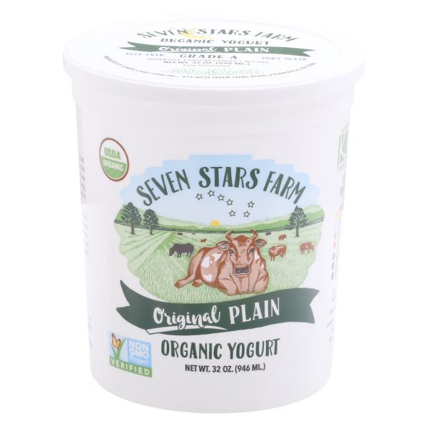 Seven Stars Farm Yogurt, Organic, Original Plain Publix Super Markets