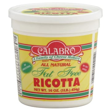 Calabro Cheese, Fat-Free Ricotta