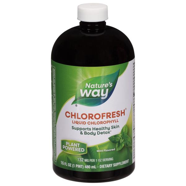 Nature's Way Chlorofresh, 132 mg, Liquid Chlorophyll, Mint Flavored ...