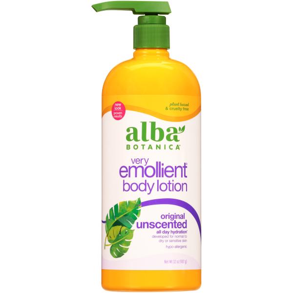 Alba Botanica Very Emollient Unscented Original Body Lotion