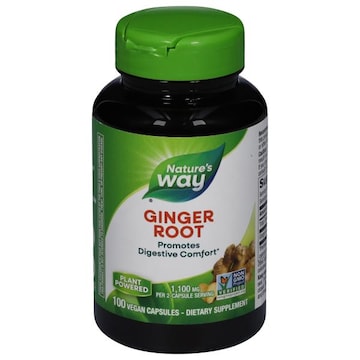 Nature's Way Ginger Root, 1,100 mg, Vegan Capsules