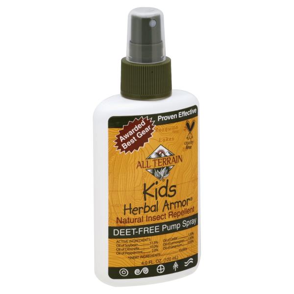 All Terrain Insect Repellent, Natural, Kids Herbal Armor, Pump Spray
