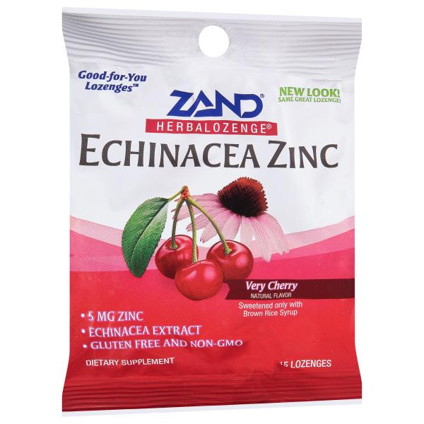 Zand Herbalozenge Echinacea Zinc, Very Cherry, Lozenges Publix Super