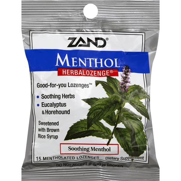 Zand Herbalozenge Lozenges, Mentholated, Soothing Menthol | Publix