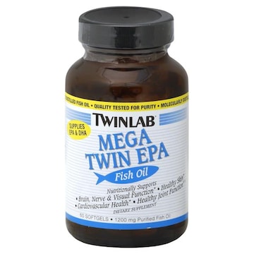 Twin Lab Fish Oil, Mega Twin EPA, Softgels
