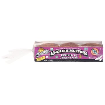 Food for Life Flourless Sprouted Whole Grain Fork-Split Cinnamon Raisin English Muffins