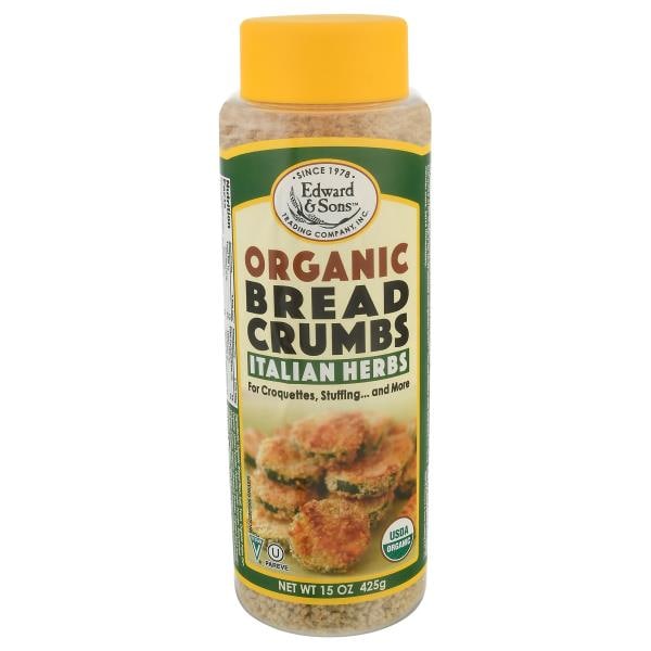 Edward & Sons Bread Crumbs, Organic, Italian Herbs Publix Super Markets