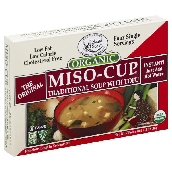 Edward & Sons MisoCup Soup, Traditional, with Tofu Publix Super Markets