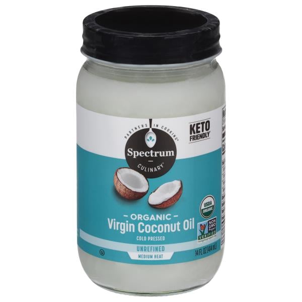 Spectrum Culinary Organic Virgin Unrefined Medium Heat Coconut Oil