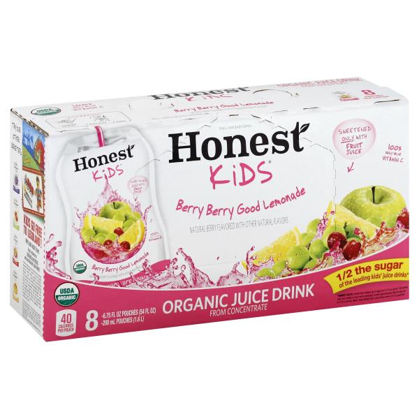 Honest Kids Juice Drink, Organic, Berry Berry Good Lemonade | Publix ...