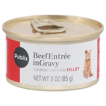 Publix Cat Food, Gourmet, Sliced Beef Entree