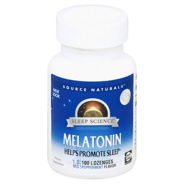 Source Naturals Melatonin, 1.0 mg, Lozenges, Peppermint Flavor