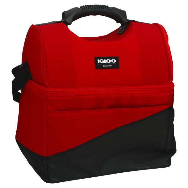 Red and black igloo sales cooler